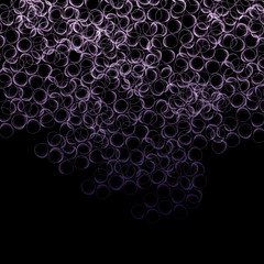 Background of geometric round shapes filled dots