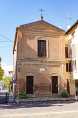 Fototapeta na wymiar Church of San Giorgio di Piano Italy