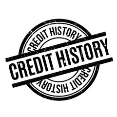 Credit History rubber stamp. Grunge design with dust scratches. Effects can be easily removed for a clean, crisp look. Color is easily changed.