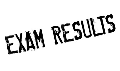 Exam Results rubber stamp. Grunge design with dust scratches. Effects can be easily removed for a clean, crisp look. Color is easily changed.