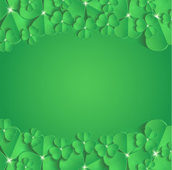 St.Patrick's Day congratulation greeting card vector