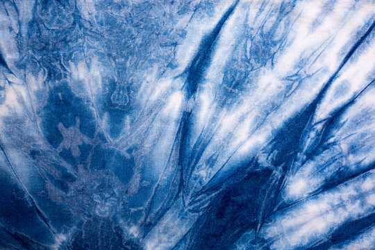 Abstract tie dyed fabric background