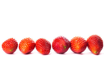 isolated strawberrys on white background