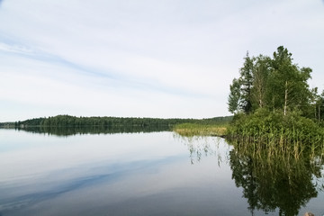 Fototapeta na wymiar Beautiful siberian lakes. Russia