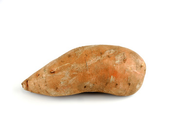 sweet potato isolated on white background
