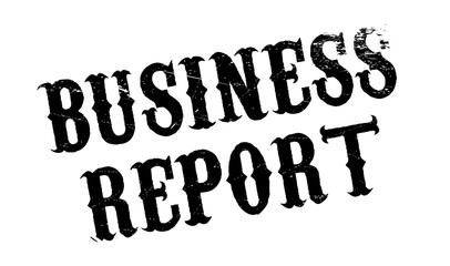 Business Report rubber stamp. Grunge design with dust scratches. Effects can be easily removed for a clean, crisp look. Color is easily changed.
