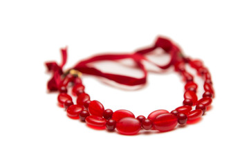 Elegant jewellery isolated on the white background