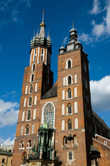 Fototapeta na wymiar St Mary Basilica - Krakow - Poland