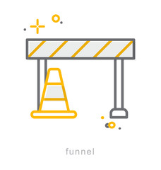 Thin line icons, Funnel