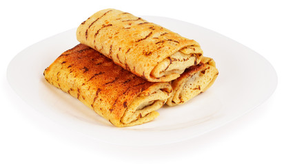 Spring rolls on plate