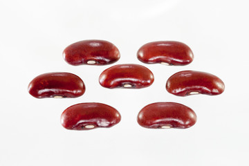 Red bean isolated on white background