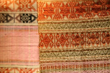 Pattern of the traditional woven fabrics / Patterns of traditional textiles