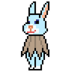 Fototapeta premium pixel art rabbit