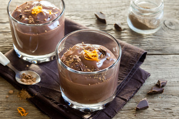 Chocolate Mousse with Orange Zest