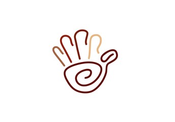 coffee hand cup logo, abstract hand coffee mug illustration symbol icon logotype, take holding coffee logo vector design