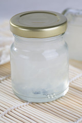 Useing  modern technology for processing the products of edible bird's nestEdible Birdnest in transparent glass bottle