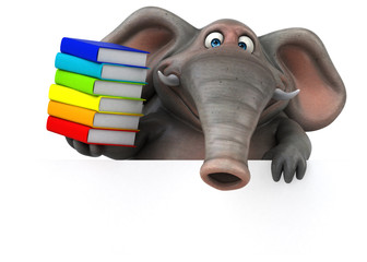Fun elephant - 3D Illustration