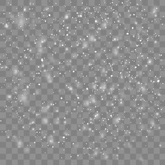 Falling snow vector effect. EPS10