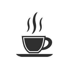 Coffee cup - vector icon.
