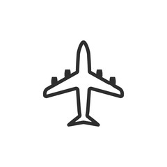 Airplane - vector icon.