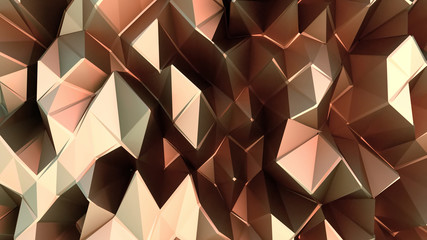 3d rendering picture of abstract polygonal pattern background. Metal texture. - obrazy, fototapety, plakaty