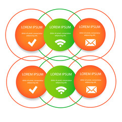 Fototapeta premium Vector circle for infographic. Template for cycling diagram, graph, presentation and round chart.