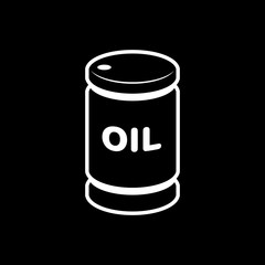 Oil barrel icon vector illustration for oil price forecast prese