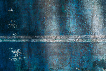 grunge wall background vintage style , green and blue colors .