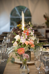 Dinner Table at Wedding Reception