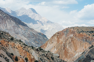 Obraz premium Orange Fann Mountains in Tajikistan