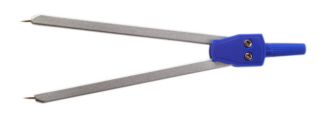 Student compasses isolated on a white