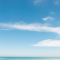 Obraz premium Sand beach blue sky