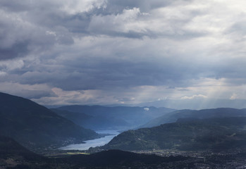 Ossiacher See, Blick vom Dobratsch, Kaernten