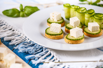 Mini bread slices