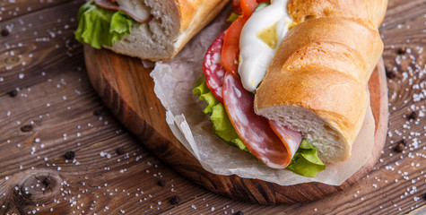 Photography of sandwiches with sausage