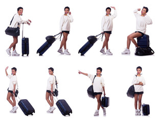 Obraz premium Woman preparing for summer vacation