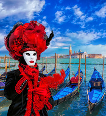 Obraz na płótnie Canvas Famous carnival in Venice, Italy