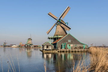 The wind mills in Zaanse Schans
