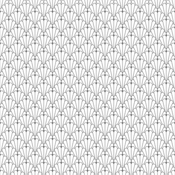 black-white seamless pattern scaly