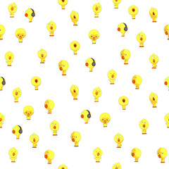 Cute yellow chickens