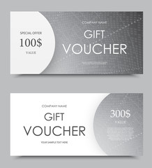 Obraz premium Gift company voucher template