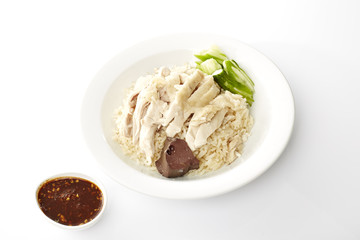 Steam Chicken with Rice