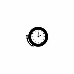 Watch Time Icon Logo Vector