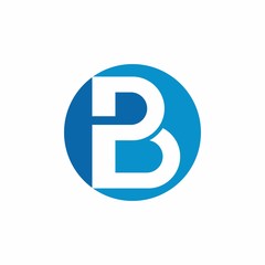 B P PB Initial Letter Logo Vector