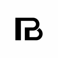 B P PB Initial Letter Logo Vector
