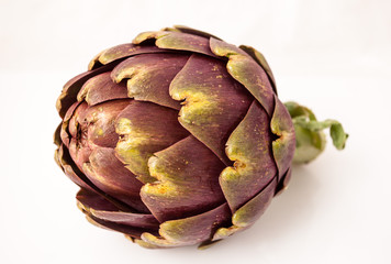 Fototapeta premium fresh artichoke on a white background.
