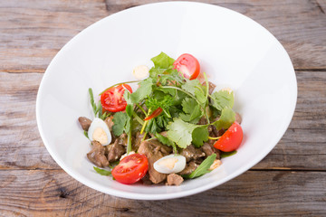 Indian salad with meat