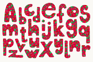 Hand drawn summer letters