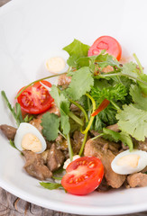 Indian salad with meat