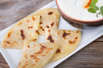 Fresh indian flatbread